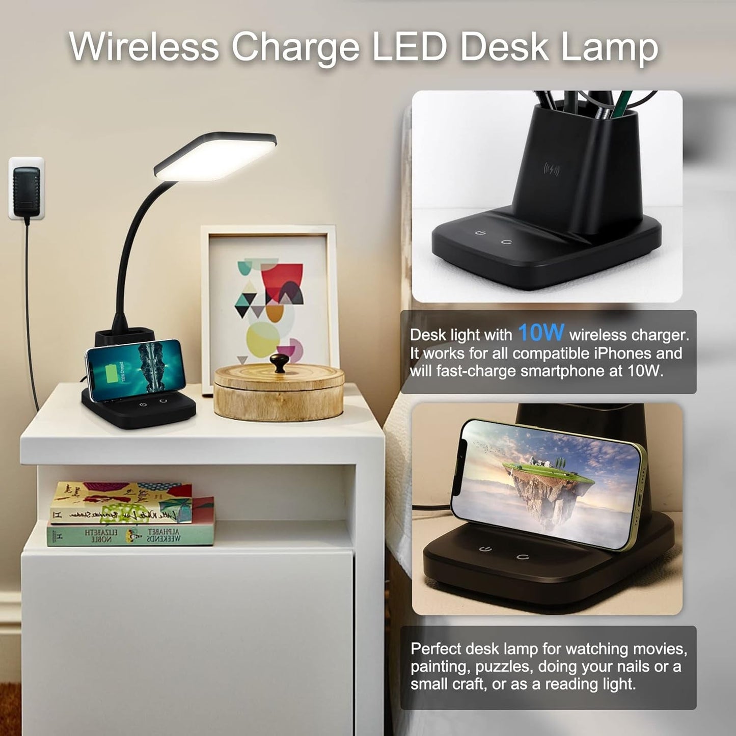 Wireless Charging Desk Lamp