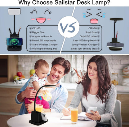 Wireless Charging Desk Lamp