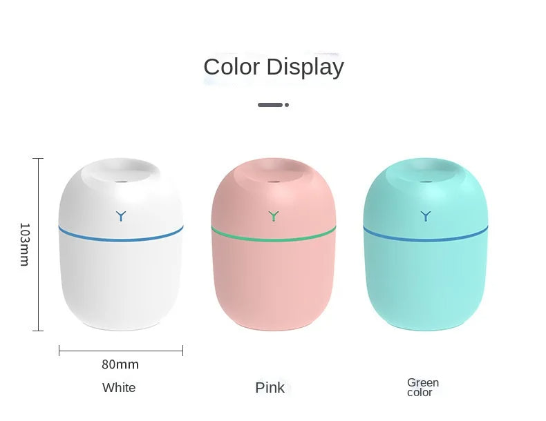 LED Ultrasonic Humidifier Essential Oil Diffuser